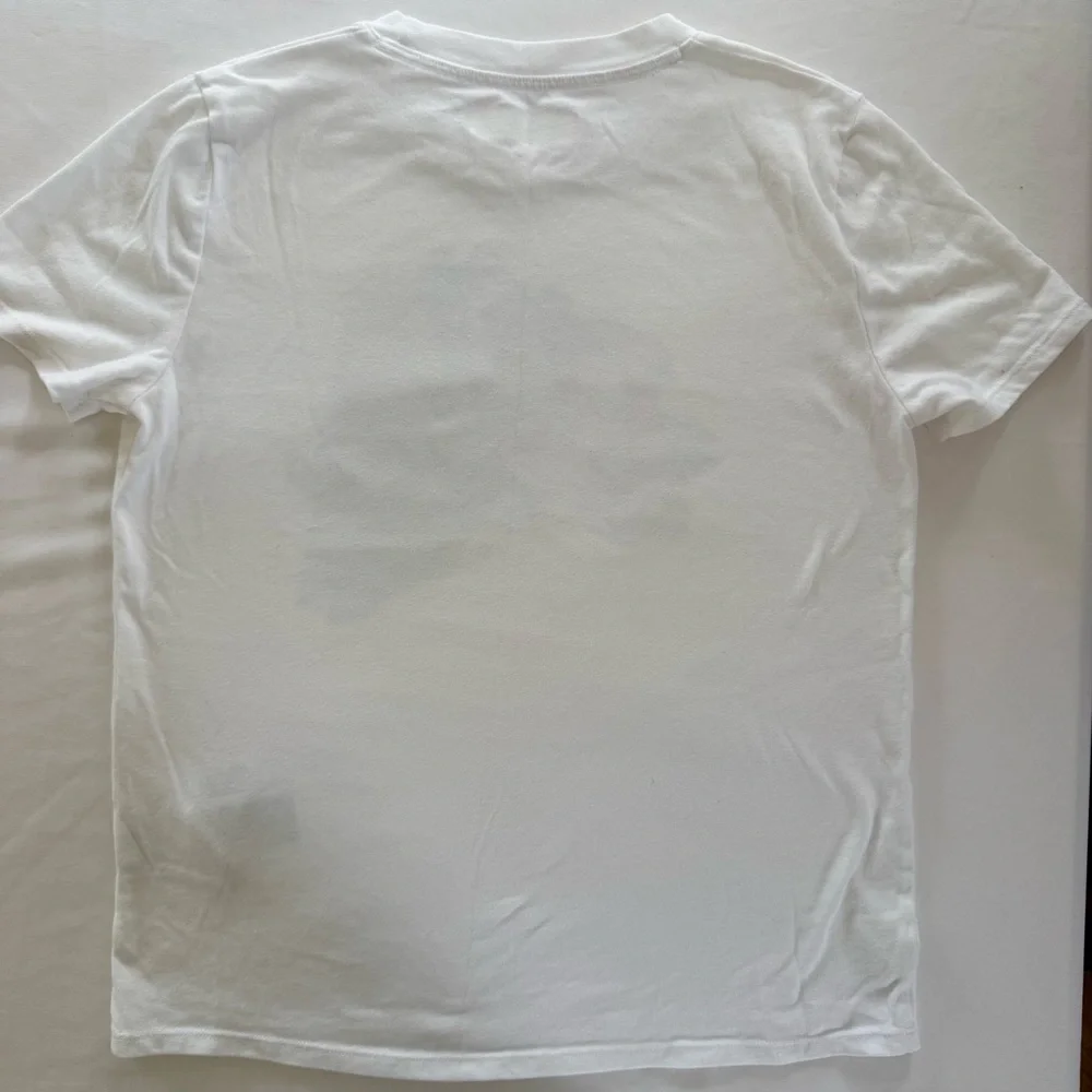 Abercrombie Kids Barbie‎ Graphic T Shirt White Palm Trees 9/10